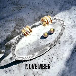 New! November  birthstone  bracelet  - BTQ